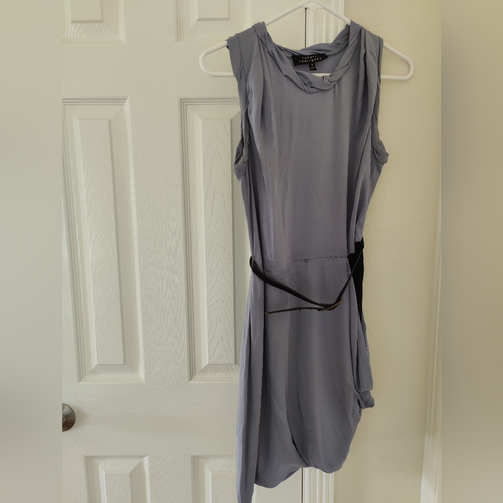 Robert Rodriguez - Silk Sleeveless belted Dress - size 0